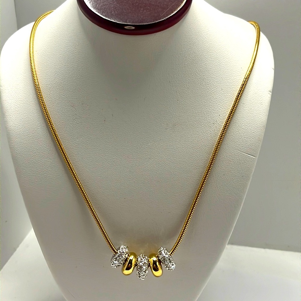 Swarovski Crystal pave beads necklace